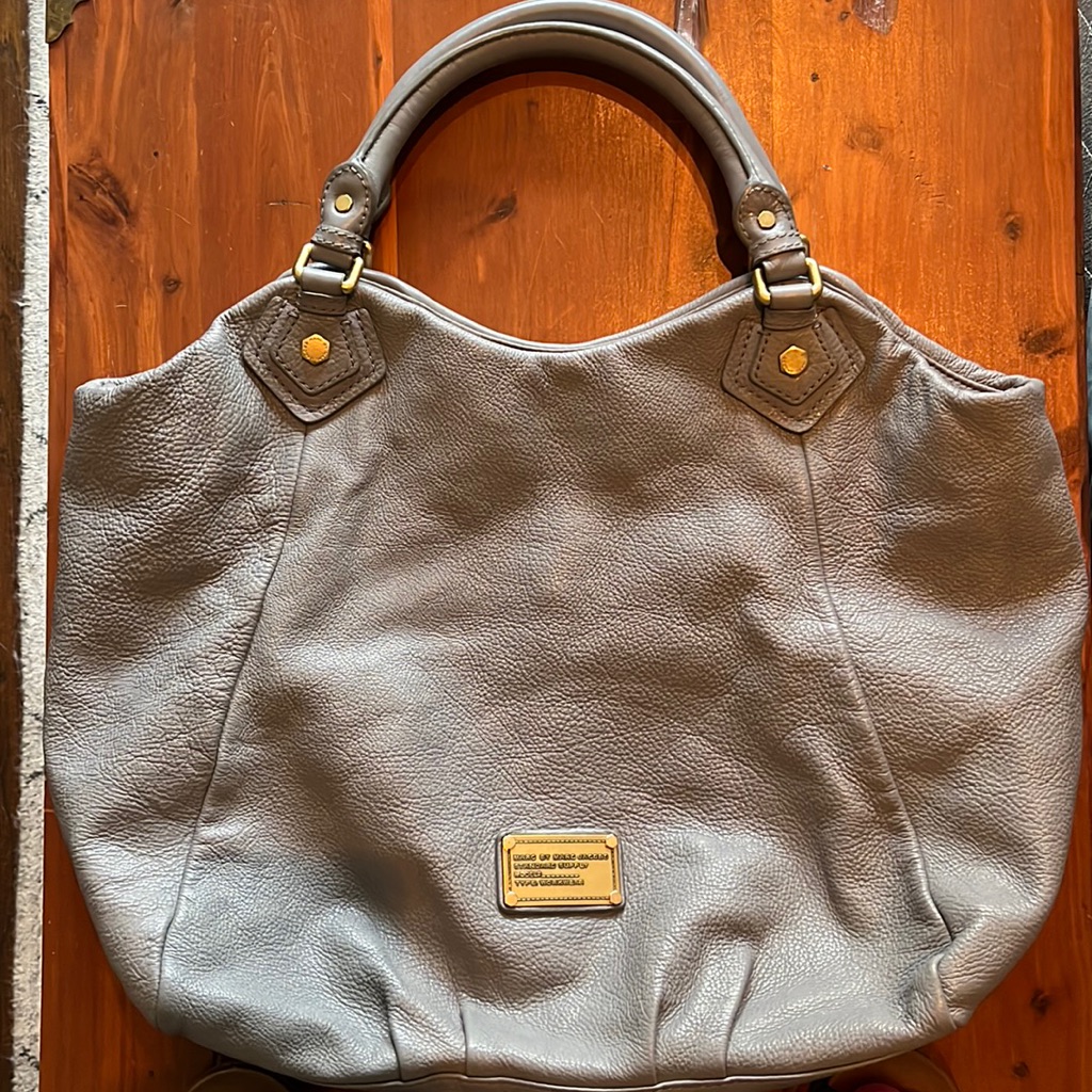 Xl Gray Marc By Marc Jacobs Leather Handbag